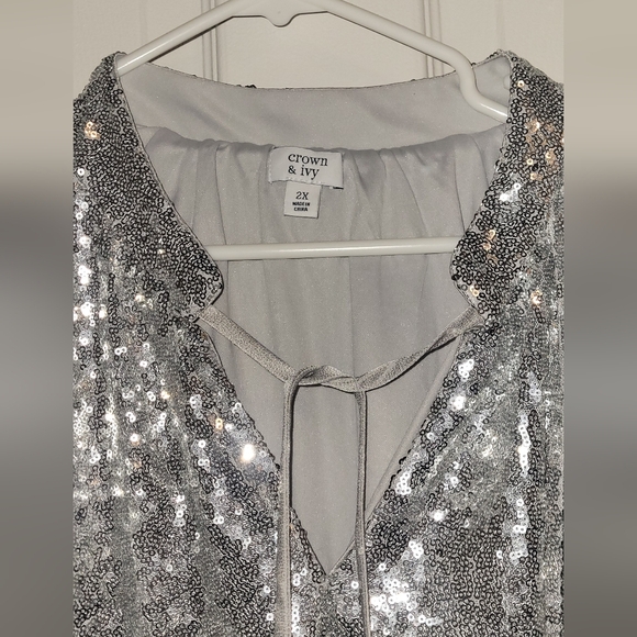 Silver Sequin Dress - Picture 2 of 5